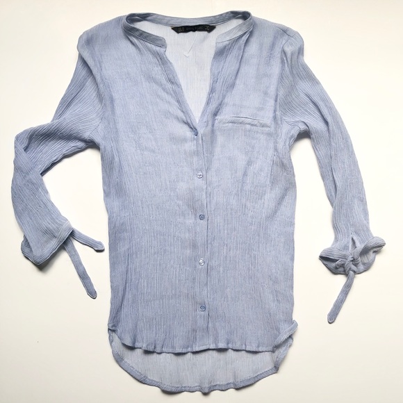 Zara Basic | Button-down Blouse - Picture 2 of 9